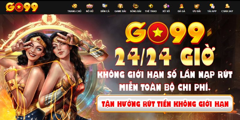 Cược thủ truy cập trang chính thức để rút tiền GO99